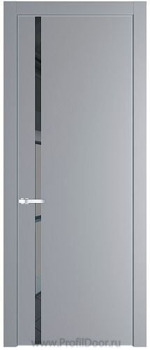 Дверь Profil Doors 21PA цвет Смоки (RAL 870-02) стекло Зеркало Grey цвет профиля Серебро