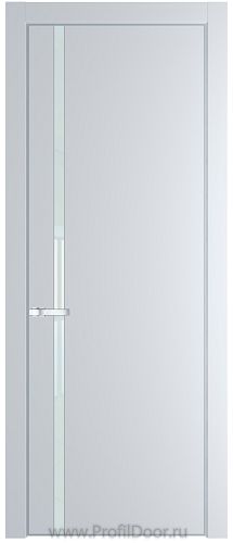 Дверь Profil Doors 21PA цвет Вайт (RAL 110 96 02) стекло Lacobel Белый лак цвет профиля Серебро