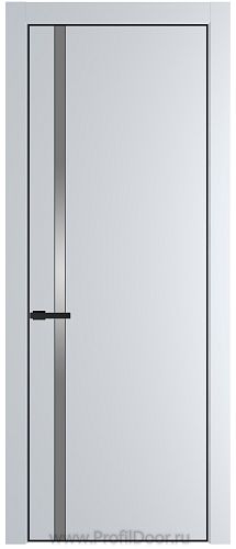 Дверь Profil Doors 21PA цвет Вайт (RAL 110 96 02) стекло Lacobel Серебро Матлак цвет профиля Черный матовый RAL9005