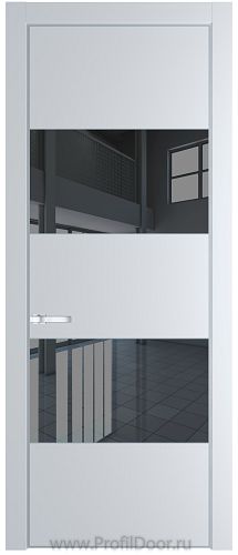 Дверь Profil Doors 22PA цвет Вайт (RAL 110 96 02) стекло Зеркало Grey цвет профиля Серебро