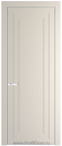 Дверь Profil Doors 26PA цвет Кремовая Магнолия (RAL 120-04) цвет профиля Серебро