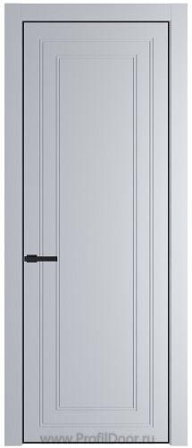 Дверь Profil Doors 26PA цвет Лайт Грей (RAL 870-01) цвет профиля Черный матовый RAL9005