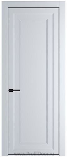 Дверь Profil Doors 26PA цвет Вайт (RAL 110 96 02) цвет профиля Черный матовый RAL9005