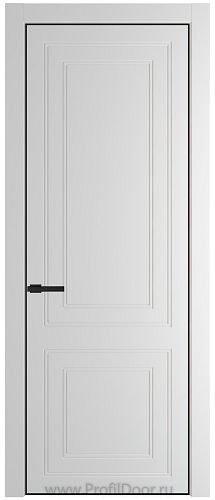 Дверь Profil Doors 27PA цвет Крем Вайт (RAL 120-02) цвет профиля Черный матовый RAL9005