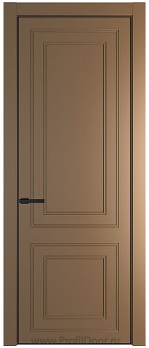 Дверь Profil Doors 27PA цвет Перламутр золото цвет профиля Черный матовый RAL9005