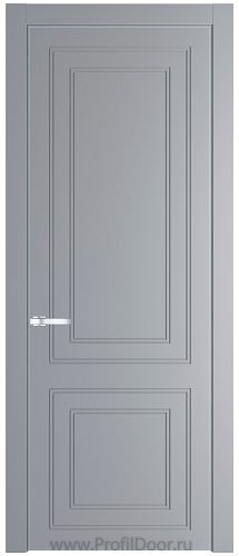 Дверь Profil Doors 27PA цвет Смоки (RAL 870-02) цвет профиля Серебро