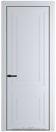 Дверь Profil Doors 27PA цвет Вайт (RAL 110 96 02) цвет профиля Черный матовый RAL9005
