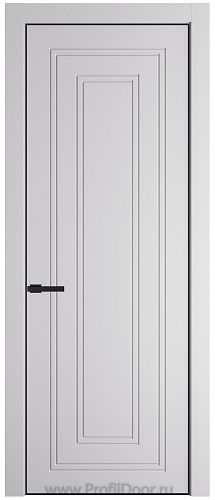 Дверь Profil Doors 28PA цвет Крем Вайт (RAL 120-02) цвет профиля Черный матовый RAL9005