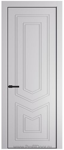 Дверь Profil Doors 29PA цвет Крем Вайт (RAL 120-02) цвет профиля Черный матовый RAL9005