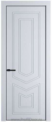 Дверь Profil Doors 29PA цвет Вайт (RAL 110 96 02) цвет профиля Черный матовый RAL9005