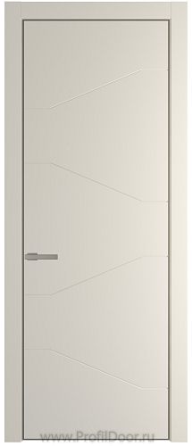Дверь Profil Doors 2PA цвет Кремовая Магнолия (RAL 120-04) цвет профиля Никель матовый