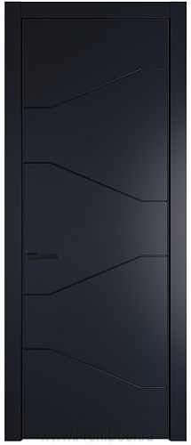 Дверь Profil Doors 2PA цвет Нэви Блу (RAL 7016) цвет профиля Черный матовый RAL9005
