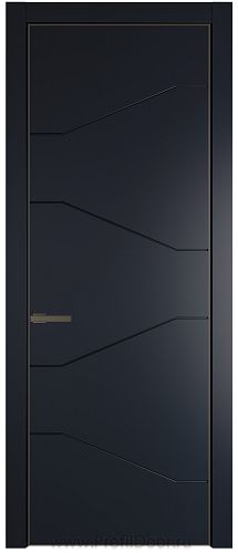 Дверь Profil Doors 2PA цвет Нэви Блу (RAL 7016) цвет профиля Деорэ