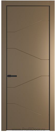 Дверь Profil Doors 2PA цвет Перламутр золото цвет профиля Черный матовый RAL9005