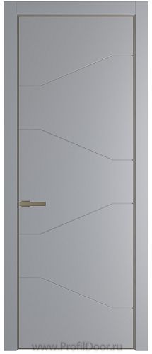 Дверь Profil Doors 2PA цвет Смоки (RAL 870-02) цвет профиля Шампань