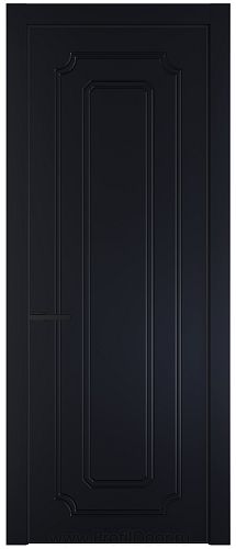 Дверь Profil Doors 30PA цвет Нэви Блу (RAL 7016) цвет профиля Черный матовый RAL9005