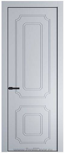Дверь Profil Doors 31PA цвет Лайт Грей (RAL 870-01) цвет профиля Черный матовый RAL9005