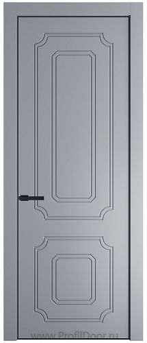 Дверь Profil Doors 31PA цвет Смоки (RAL 870-02) цвет профиля Черный матовый RAL9005