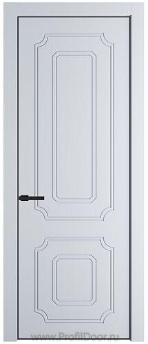 Дверь Profil Doors 31PA цвет Вайт (RAL 110 96 02) цвет профиля Черный матовый RAL9005