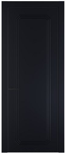 Дверь Profil Doors 32PA цвет Нэви Блу (RAL 7016) цвет профиля Черный матовый RAL9005