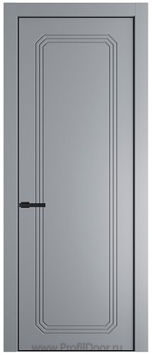 Дверь Profil Doors 32PA цвет Смоки (RAL 870-02) цвет профиля Черный матовый RAL9005