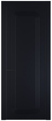 Дверь Profil Doors 33PA цвет Нэви Блу (RAL 7016) цвет профиля Черный матовый RAL9005