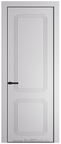 Дверь Profil Doors 34PA цвет Крем Вайт (RAL 120-02) цвет профиля Черный матовый RAL9005