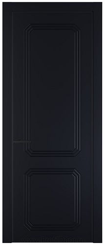 Дверь Profil Doors 34PA цвет Нэви Блу (RAL 7016) цвет профиля Черный матовый RAL9005