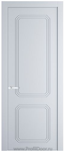 Дверь Profil Doors 34PA цвет Вайт (RAL 110 96 02) цвет профиля Серебро