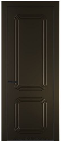 Дверь Profil Doors 35PA цвет Перламутр бронза цвет профиля Черный матовый RAL9005