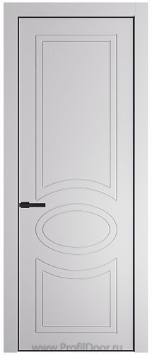 Дверь Profil Doors 36PA цвет Крем Вайт (RAL 120-02) цвет профиля Черный матовый RAL9005