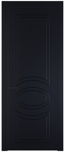 Дверь Profil Doors 36PA цвет Нэви Блу (RAL 7016) цвет профиля Черный матовый RAL9005
