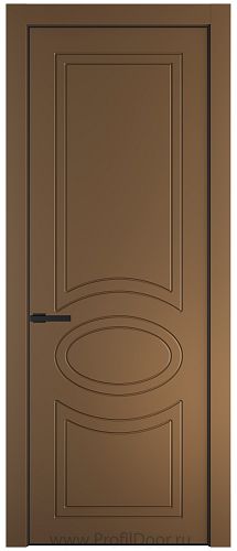 Дверь Profil Doors 36PA цвет Перламутр золото цвет профиля Черный матовый RAL9005