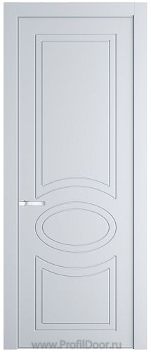 Дверь Profil Doors 36PA цвет Вайт (RAL 110 96 02) цвет профиля Серебро