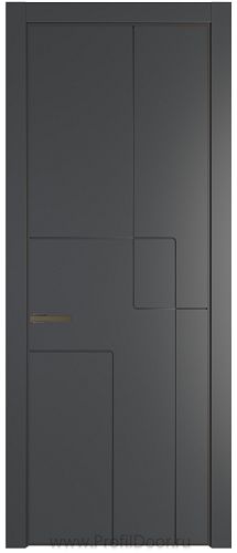 Дверь Profil Doors 3PA цвет Графит (Pantone 425С) цвет профиля Деорэ