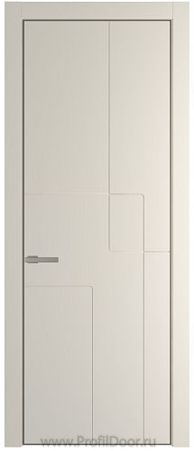 Дверь Profil Doors 3PA цвет Кремовая Магнолия (RAL 120-04) цвет профиля Никель матовый