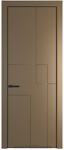 Дверь Profil Doors 3PA цвет Перламутр золото цвет профиля Черный матовый RAL9005