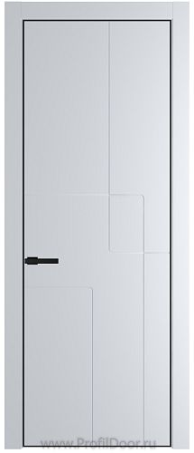 Дверь Profil Doors 3PA цвет Вайт (RAL 110 96 02) цвет профиля Черный матовый RAL9005