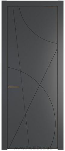 Дверь Profil Doors 4PA цвет Графит (Pantone 425С) цвет профиля Деорэ
