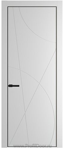 Дверь Profil Doors 4PA цвет Крем Вайт (RAL 120-02) цвет профиля Черный матовый RAL9005