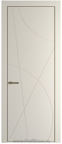 Дверь Profil Doors 4PA цвет Кремовая Магнолия (RAL 120-04) цвет профиля Шампань