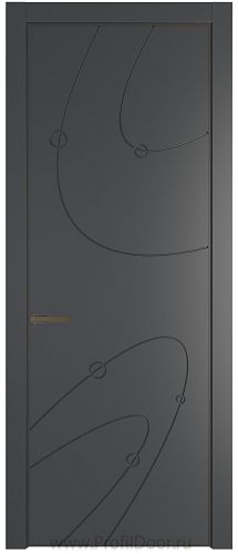 Дверь Profil Doors 5PA цвет Графит (Pantone 425С) цвет профиля Деорэ