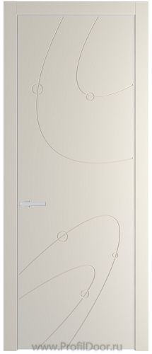 Дверь Profil Doors 5PA цвет Кремовая Магнолия (RAL 120-04) цвет профиля Белый матовый RAL9003