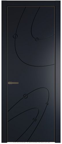 Дверь Profil Doors 5PA цвет Нэви Блу (RAL 7016) цвет профиля Деорэ