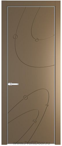 Дверь Profil Doors 5PA цвет Перламутр золото цвет профиля Серебро