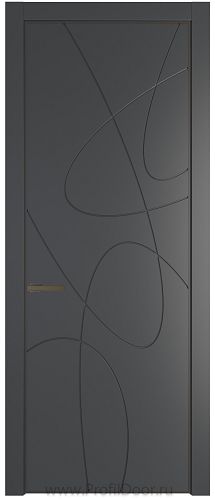 Дверь Profil Doors 6PA цвет Графит (Pantone 425С) цвет профиля Деорэ