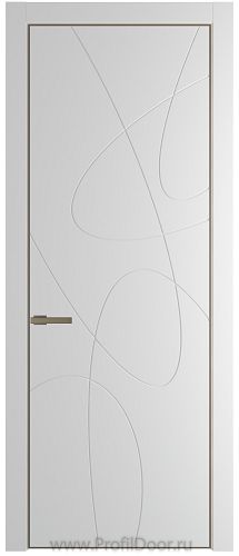 Дверь Profil Doors 6PA цвет Крем Вайт (RAL 120-02) цвет профиля Шампань