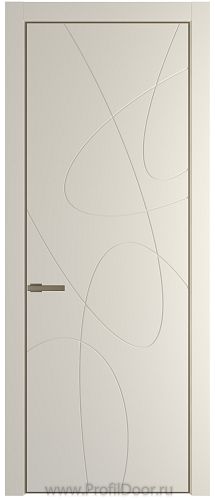 Дверь Profil Doors 6PA цвет Кремовая Магнолия (RAL 120-04) цвет профиля Шампань