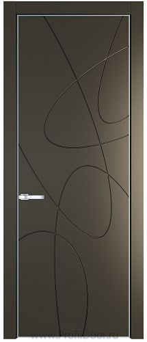 Дверь Profil Doors 6PA цвет Перламутр бронза цвет профиля Серебро