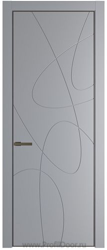 Дверь Profil Doors 6PA цвет Смоки (RAL 870-02) цвет профиля Деорэ